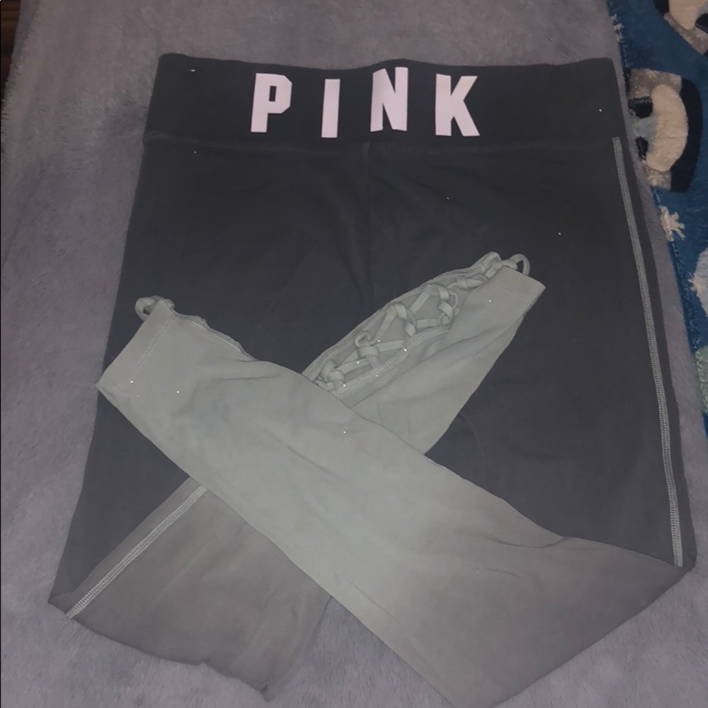 Victoria's Secret PINK green ombre legging